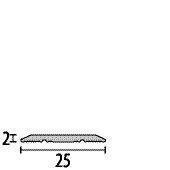 Küberit Alu Übergangsprofil Typ 442 SK 100cm, selbstklebend - Aluminium Platinium fein geschliffen F1G